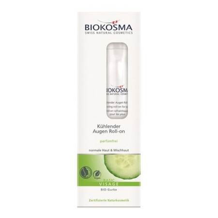 Biokosma Basic Visage Kuhlende Augen Roll-On 15мл