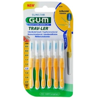 Sunstar GUM Trav-Ler Interdentalbursten 1.3мм 6 штук