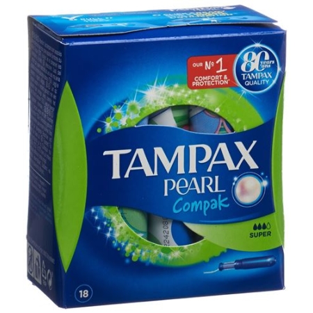 Tampax Tampons Compak Pearl Super 18 штук