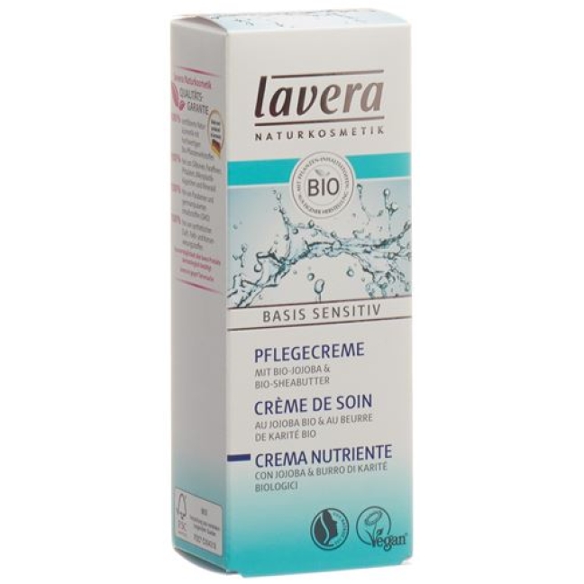 Lavera Pflegecreme Basis Sensitiv в тюбике 50мл