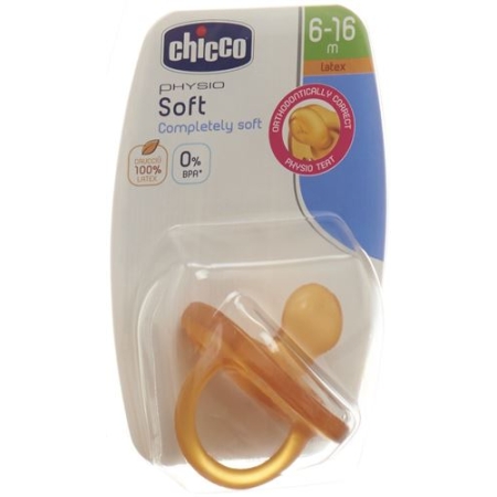 Chicco Beruhigungssauger Physi 6-12m Kaut Gommotto Medi