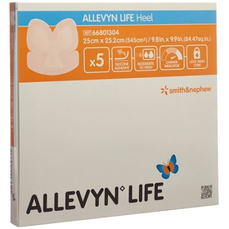 Allevyn Life Silik-Schaumv 25x25.2см Heel 5 штук