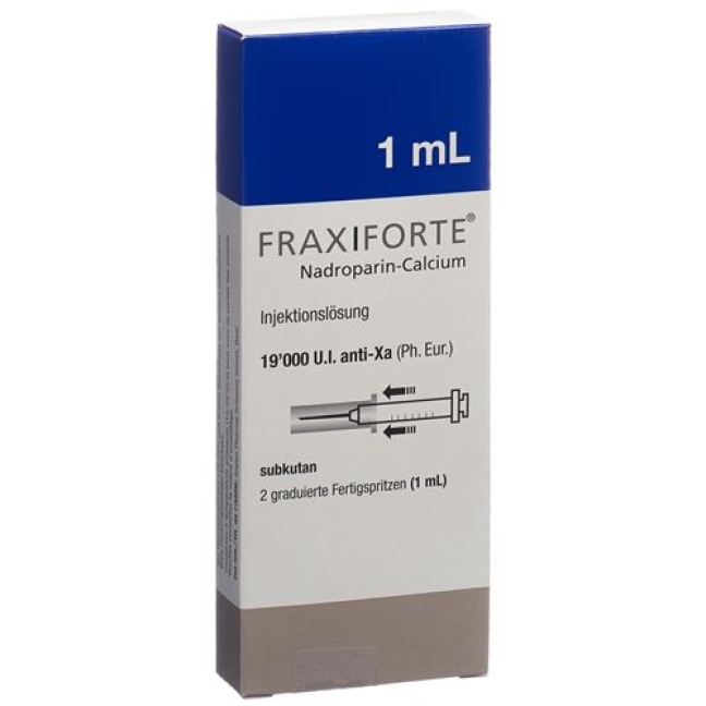 Fraxiforte 1 ml 2 Fertigspritzen Fraxiforte 1 ml 2 Fertigspritzen