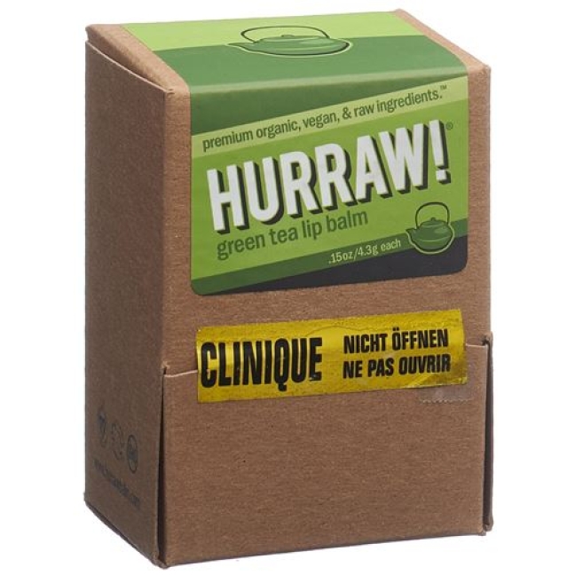 HURRAW! DISPLAY LIP BALM GREEN