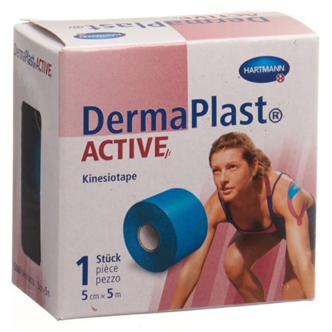 Dermaplast Active Kinesiotape 5см x 5m Blau