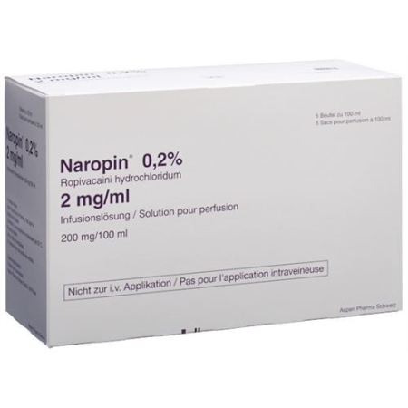 NAROPIN INJ 0.2% 100ML POLYBAG