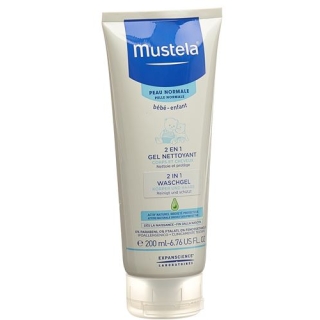 Mustela 2in1 гель мытья для нормальной кожи в тюбике 200мл