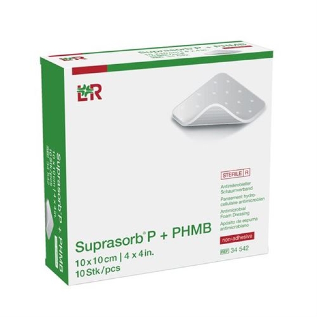 SUPRASORB P+PHMB VERB 10X10CM