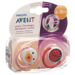 Avent Philips Beruhigungssaug Tier 6-18m Gi 2 штуки