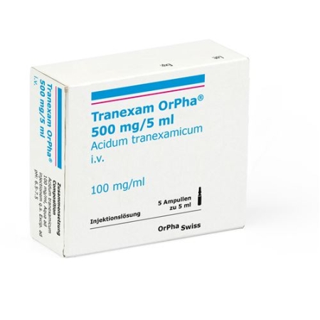 TRANEXAM ORPHA INJLSG 500MG