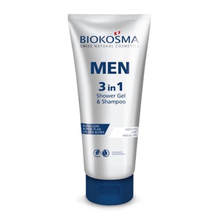 Biokosma Men 3in1 шампунь & Showergel в тюбике 200мл