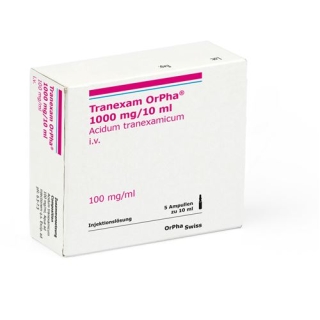 TRANEXAM ORPHA INJLS 1000MG