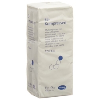 Hartmann Es Kompressen 8-fach 5x5см в пакетиках 100 штук Hartmann Es Kompressen 8-fach 5x5см в пакетиках 100 штук