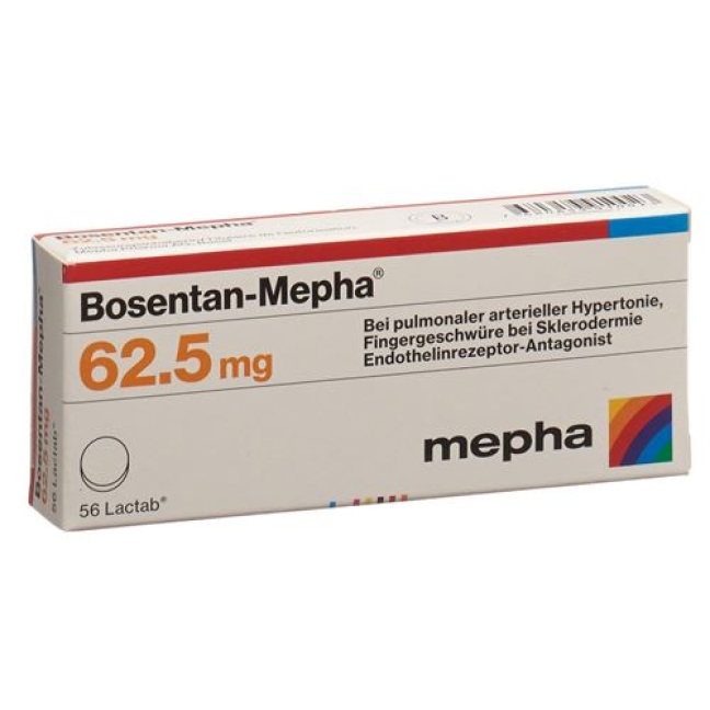 BOSENTAN MEPHA 62.5MG LACT