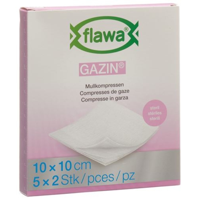 FLAWA GAZIN MULLKOMPRES 10X10C