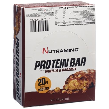 NUTRAMINO PROT BAR VANIL+CARAM