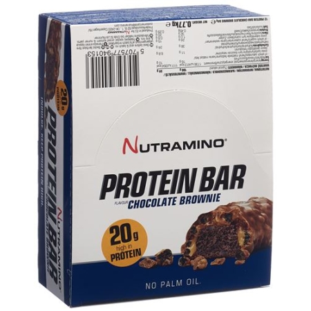 NUTRAMINO PROT BAR CHOC BROW