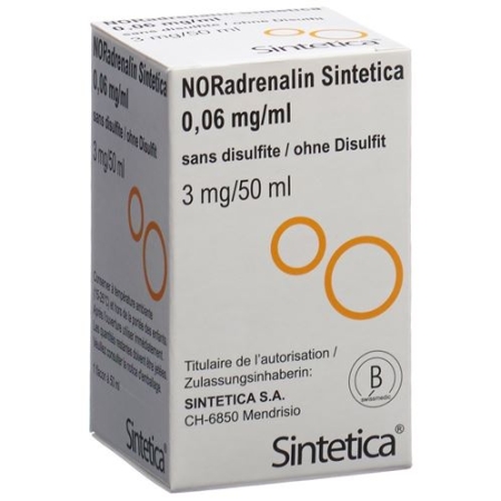 NORADRENALIN SINT 3 MG/50ML