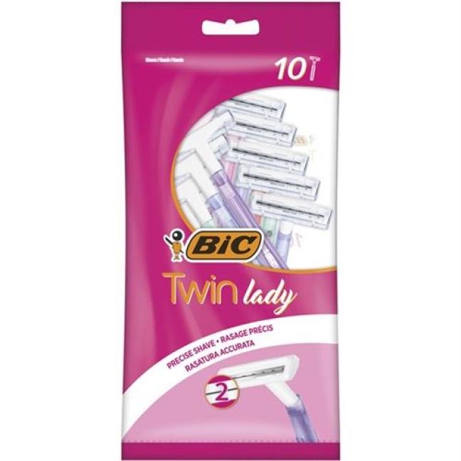 Bic Twin Lady Doppelklinge Rasierer Pastel 10 штук