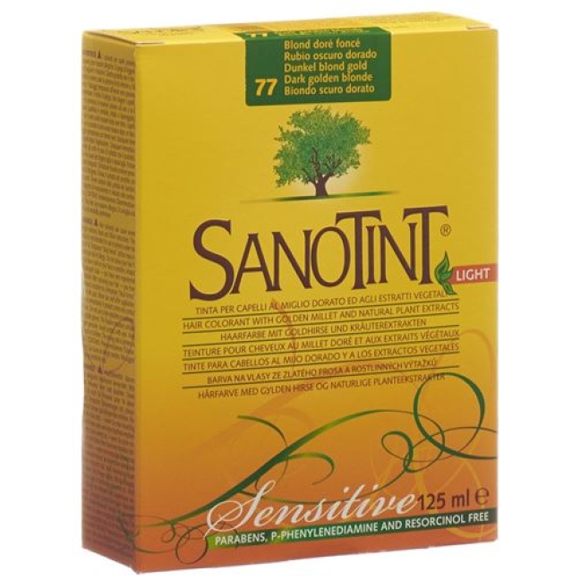 Sanotint Light цвет волос 77 Dunkelblond Gold