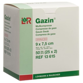 Flawa Gazin Set Mullkompressen 7.5x9см 8-fach стерильный 25x 2 штуки