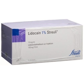 Лидокаин Штройли 1% раствор для инъекций 100 мг / 10 мл 50 ампул по 10 мл