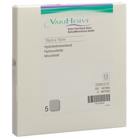 VariHesive Extra Dunn Hydrokolloidverband 15x15см 5 штук