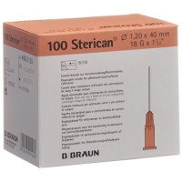 Sterican Nadel 18г 1.20x40мм Rosa Luer 100 штук