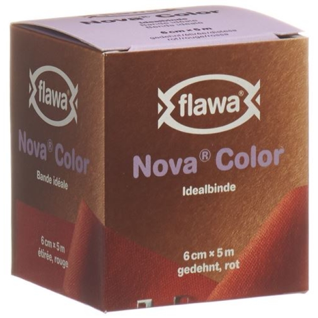 Flawa Nova Color Idealbinde 6смx5m Rot