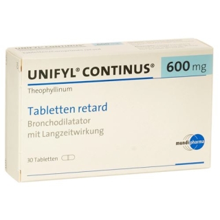 Unifyl Continus 600 mg 30 Retard tablets 