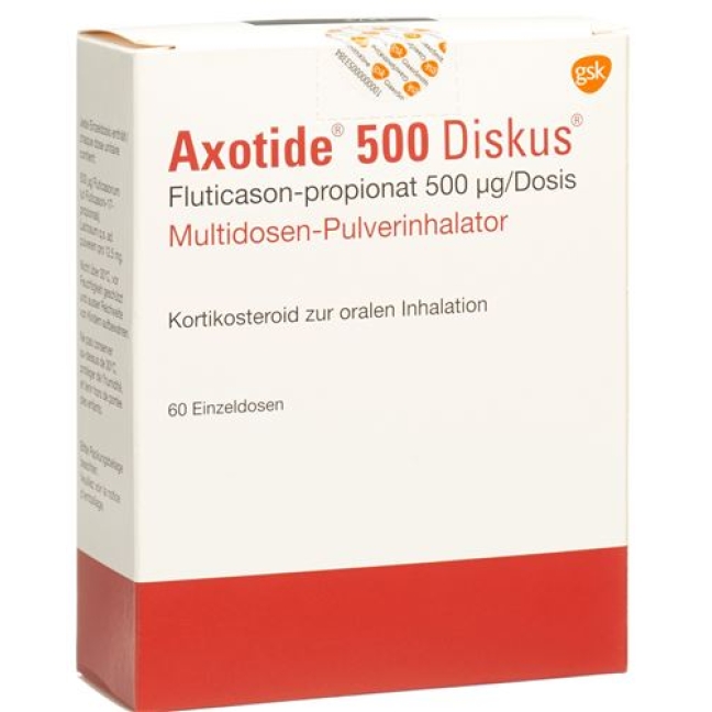 Axotide Diskus 500 mcg 60 Dosen