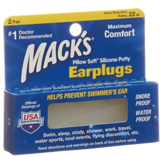 MACKS EARPLUGS TRANSPARENT