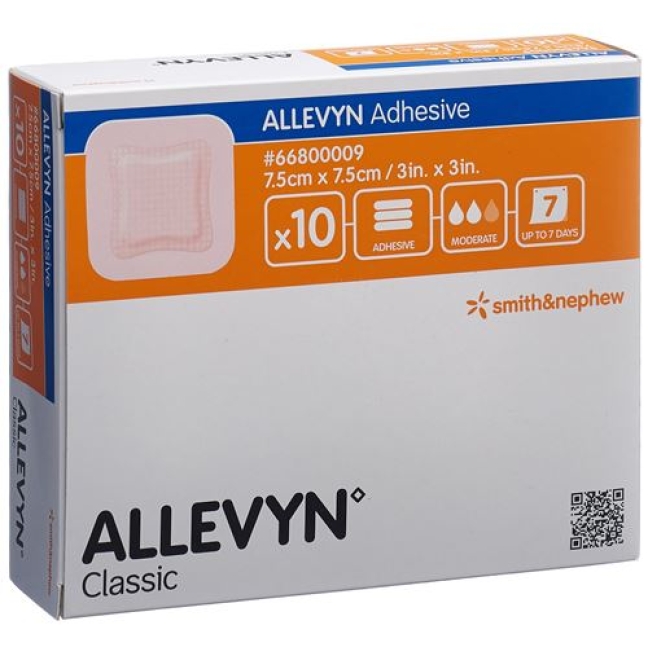 Allevyn Adhesive Wundkompressen 7.5x7.5см 10 штук