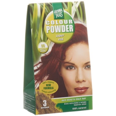 Henna Plus Color Powder 55 Super Rot 100г