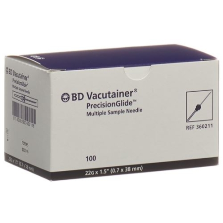 VACUTAINER KANUELE 22G 0,7X38