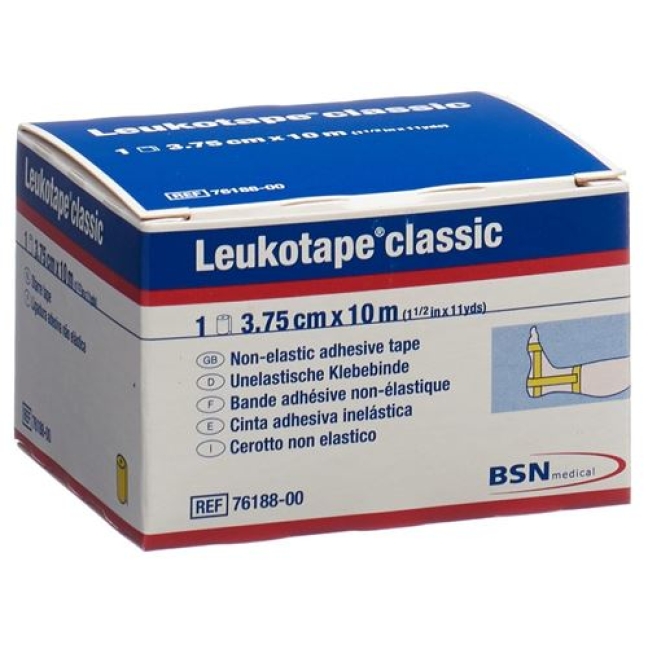 Leukotape Classic unelastische бинт 10m x 3.75см Gelb