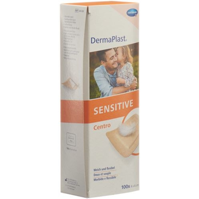 Dermaplast Sensitive Centro Strip 4x6см Hf 100 штук