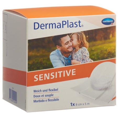 Dermaplast Sensitive Schnellverband Weiss 8смx5m рулон