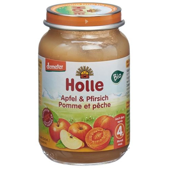 Holle Pfirsich Apfel nach 4 Monaten Bio 190 g