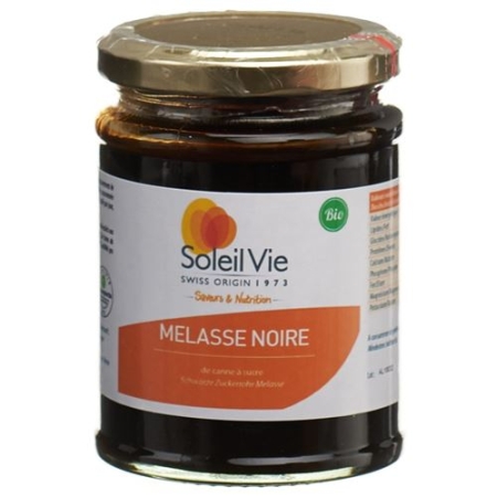 Soleil Vie Schwarze Melasse Rohrzucker Bio 340г