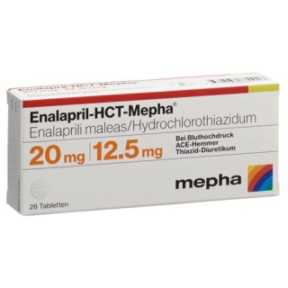 Enalapril HCT Mepha 20/12.5 mg 98 tablets