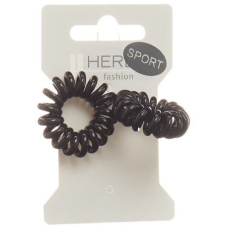 Herba Haarbinder 3.8см Schwarz 2 штуки