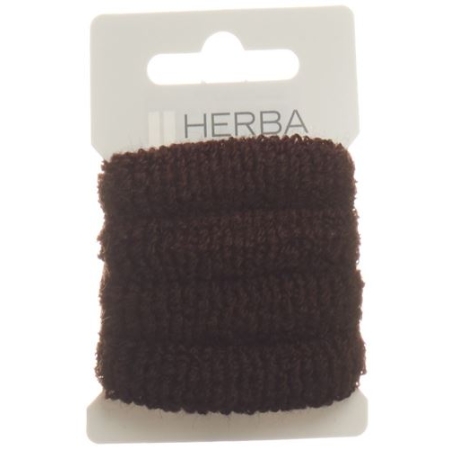 Herba Haarbinder 4см Frottee Braun 4 штуки