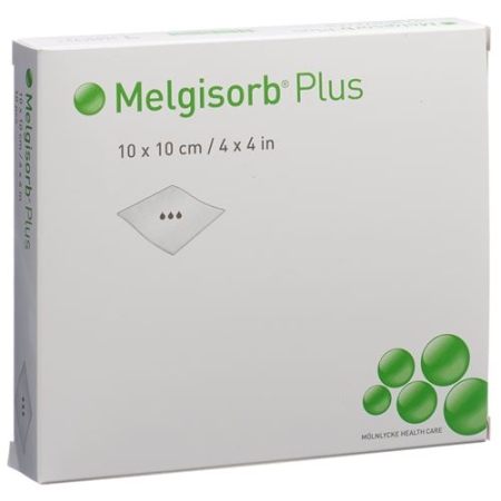 Melgisorb Plus Alginat-Verband 10x10см стерильный 10 штук