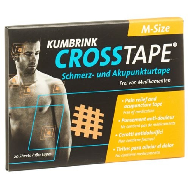 Crosstape Schmerz- Akupunkturtape M 180 штук