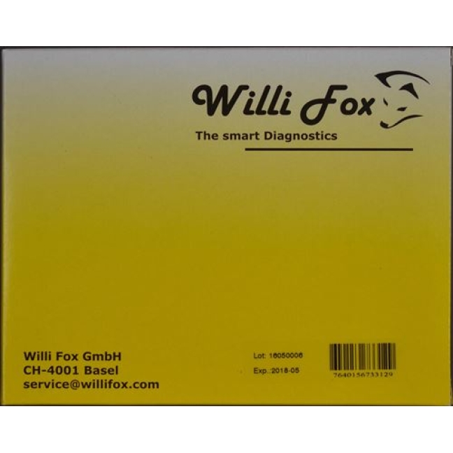 Willi Fox alcohol breakdown product EtG urine 3 pcs