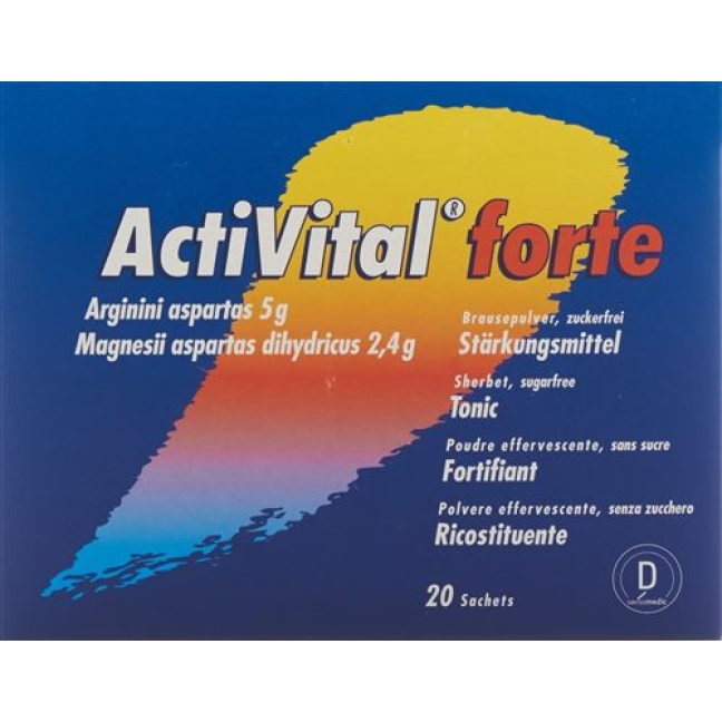 Activital Forte Brause Pulver Orange Limet Beutel 10 Stück