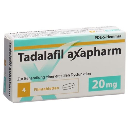 Tadalafil Axapharm Filmtabletten 20mg 24 Stück