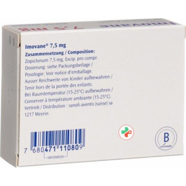 Имован 7,5 мг 100 таблеток  Имован 7,5 мг 100 таблеток