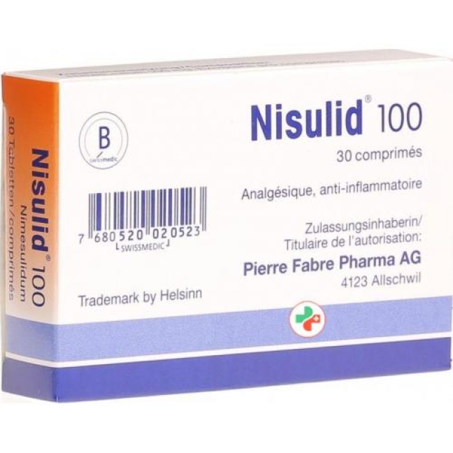 Nisulid 100 mg 30 tablets